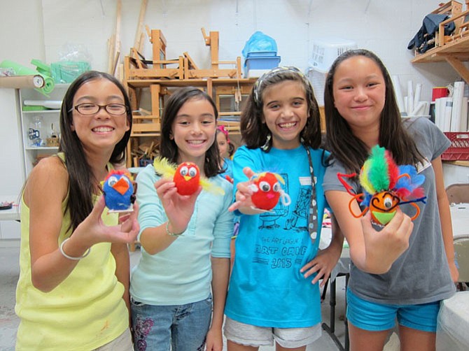 The Art League's Summer Art Camps in Alexandria includes Fiber Art Camp.

