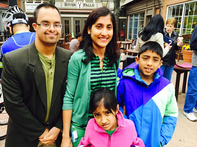 Keshav Gupta and his family. Keshav Gupta can now can walk to the bus stop instead of having his family drive him there. "I take the bus to go to my work at the Hebrew Home."
