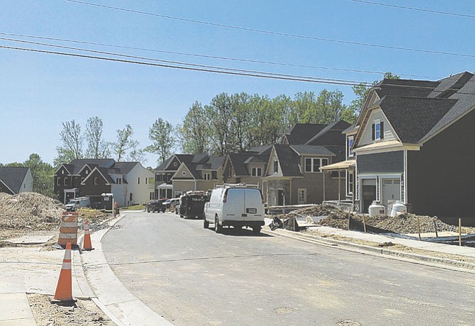 Homes are being sold in the new Gambrill Pointe subdivision. 