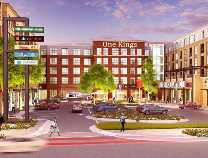 The development in the former Penn Daw Plaza shopping center is set to include 400 apartments and 41 townhomes.
