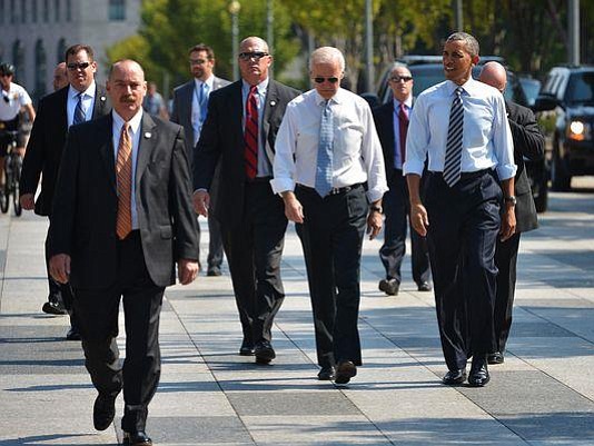 Mount Vernon High School graduate Billy Davis (center, left of Vice President Joe Biden) is Special Agent in Charge for the U.S. Secret Service Vice Presidential Protective Division.