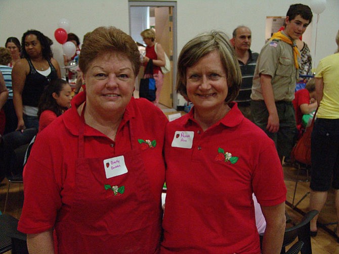 Becky Queen and Pastor Ann Laprade or the Potomac United Methodist Church 