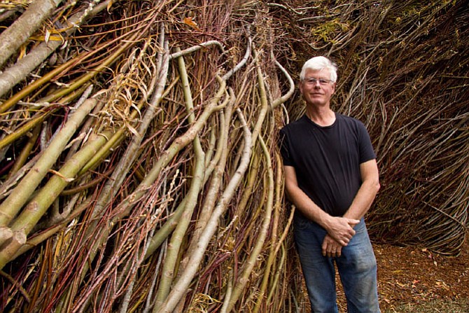 Festival attendees can see the  “A Bird in the Hand” by world renowned sculptor, Patrick Dougherty, installed in Town Square Park at Reston Town Center.