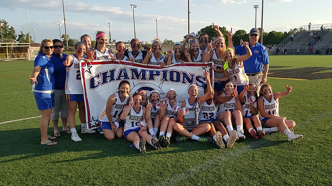 The Robinson girls' lacrosse team won the Conference 5 championship on Friday, beating Centreville 19-13 at Westfield High School.