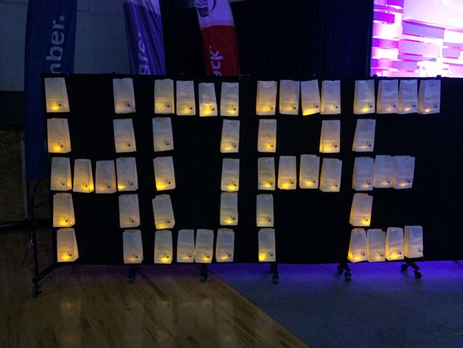 Luminarias create the word, “Hope,” during last year’s event.
