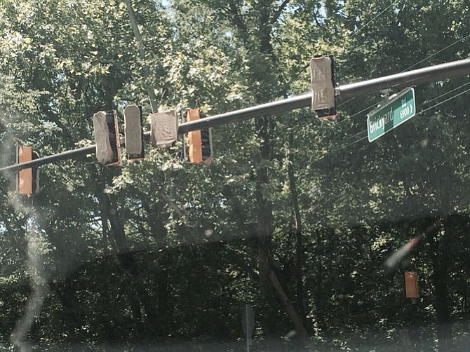 A new traffic light was installed over the past several weeks at Brickyard Road and MacArthur Boulevard.
