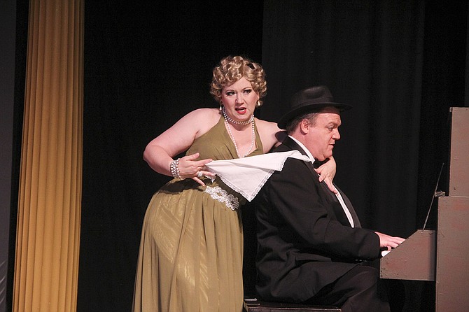 Janette Moman and Chris Gillespie star in LTA’s production of “Dirty Blonde.”