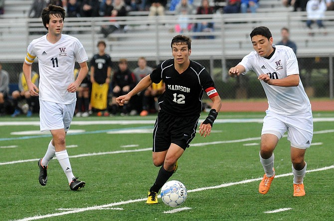 Stephen LaRow is the Madison boys' soccer team's leading goal-scorer this season.