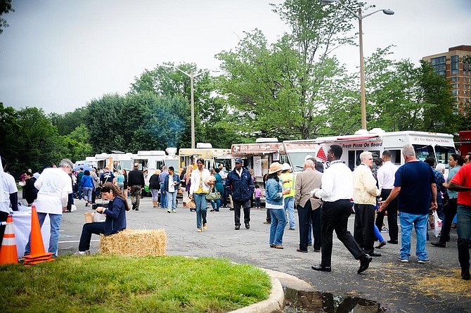 The Food Truck Rodeo outside Southern Towers