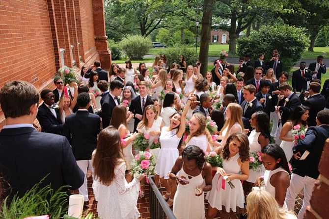 St. Stephen's & St. Agnes School celebrated the Commencement of the 105 members of the Class of 2015 on Saturday, June 6 on the grounds of Virginia Theological Seminary. The SSSAS Class of 2015 was collectively accepted to more than 170 colleges and universities. Academic honors include two National Merit Finalists and nine Semi­Finalists, a National Achievement Scholar, a Comcast Leaders and Achievers Scholar, and 21 seniors were inducted into the Cum Laude Society. 
