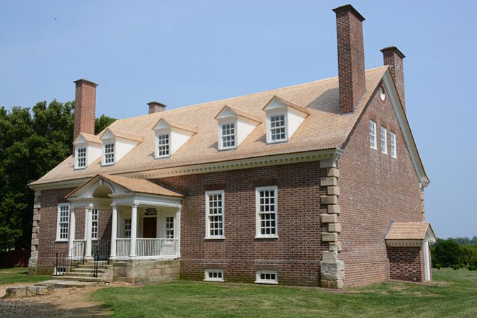 Alaskan Red Cedar shingles used in the new Gunston Hall roof came from a mill in Washington State and are similar to wooden slats George Mason would’ve had on his roof in the 18th century.