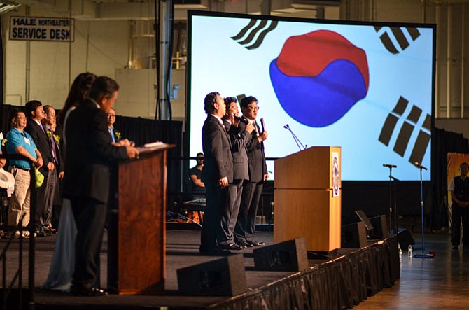 Friday, June 19 there was an opening ceremony at Dulles Expo Center for the18th Annual Korean American Sports Festival. The festival included athletes of many ages from cities across the United States. 