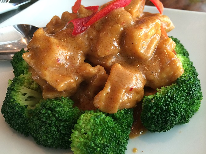 Pasara’s rama jae has a deep, rich flavor from its peanut curry sauce.
