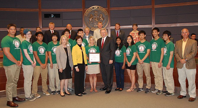 Langley High School’s Science Olympiad Team was honored by the Board of Supervisors on Tuesday, June 23.
