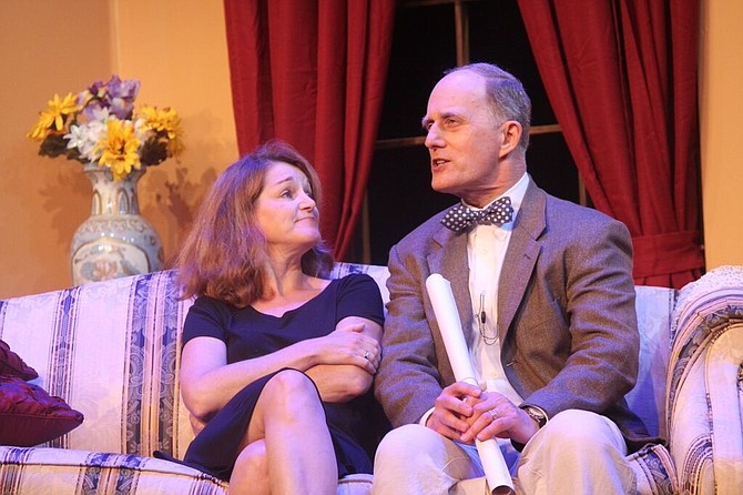 Mother (Suzanne Martin) and Dad (James McDaniel) star in ACCT's production of "Cheaper by the Dozen."
