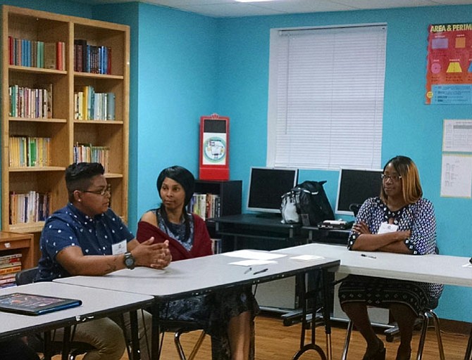 From left are Cindy Lopez, a program assistant; Jasmin Witcher, director of development; and Executive Director Lynn Thomas.