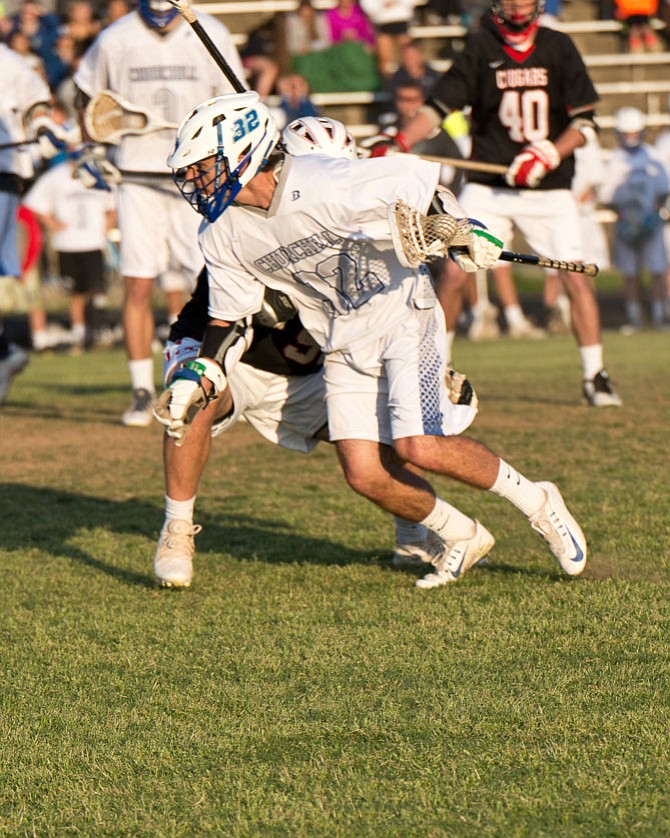 Churchill graduate Louis Dubick, seen during the 2015 season, played in the Under Armour All-American game on July 3, scoring three goals.