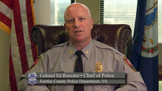 Fairfax County Chief of Police Col. Edwin C Roessler, Jr appears in a July 13, 2015 video explaining the timeline and investigative process surrounding the in-custody death of Natasha McKenna on Feb. 8, 2015.