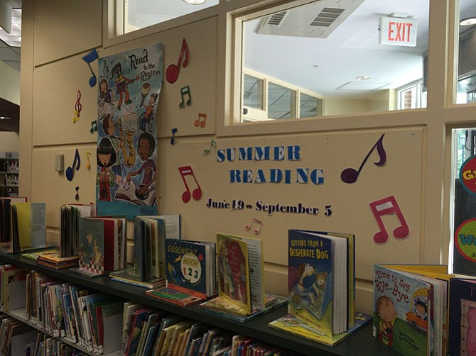 At Great Falls Library the Summer Reading program is advertised in the Children’s section. Special events are typically held in this area as well. 
