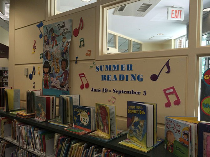 At Great Falls Library the Summer Reading program is advertised in the Children’s section. Special events are typically held in this area as well. 
