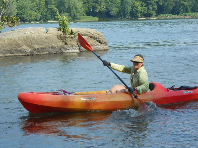 Rhonda Glasmann likes “great quality equipment and kayaks” available at Riverbend Park.
