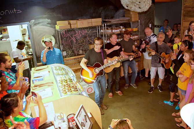 The Bacon Brothers in a pop-up performance at Sugar Shack on Saturday, July 18.
