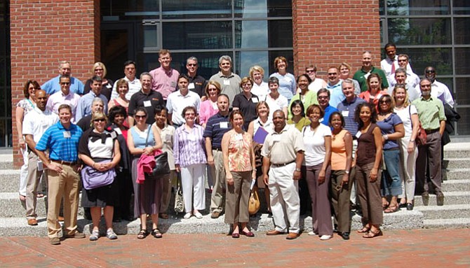 Leadership Maryland Class of 2010 at Living Classrooms in Baltimore with Potomac’s John Kuo in the back row third from the left.
