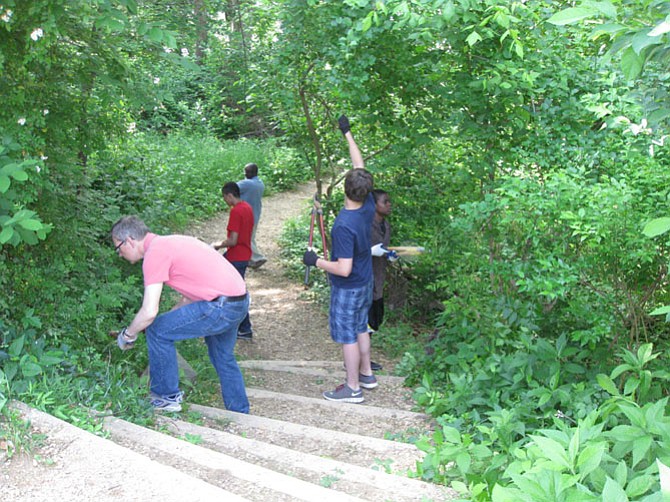 The Potomac Conservancy seeks volunteers to help in the cleanup of the C&O Canal National Park this Saturday, Aug. 22. Above, photos of volunteers from past cleanup events. 
