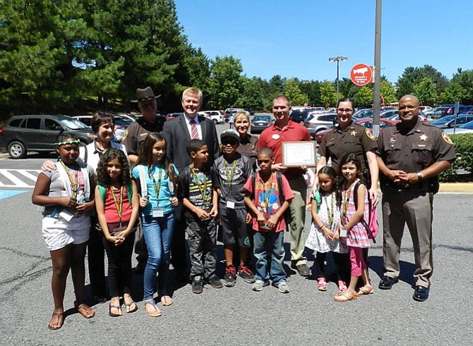 Students temporarily living at Katherine K. Hanley, Patrick Henry Family Shelter and Next Steps Family Shelter received backpacks and gift cards for shopping at Target.
