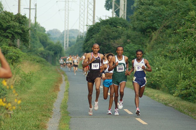 Top runners at Friends of the W&OD 10K ‘Green Race.’
