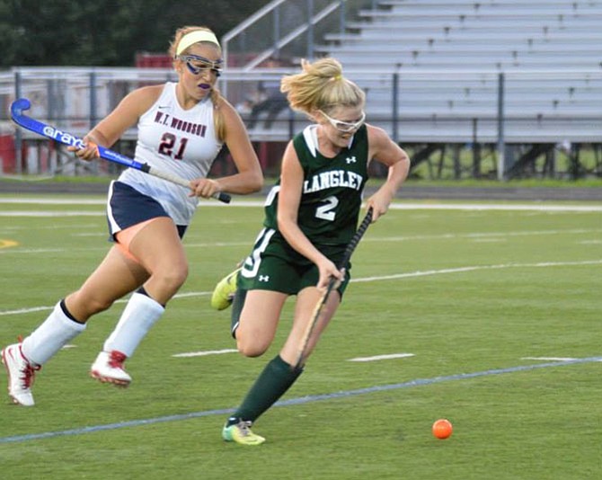 Morgan Kuligowski, seen during the 2014 season, is expected to be one of the Langley field hockey team’s top offensive threats in 2015.