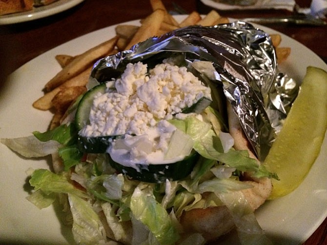 The Mediterannean on Pita is a hidden gem at the Reynolds Street Bar and Grill.
