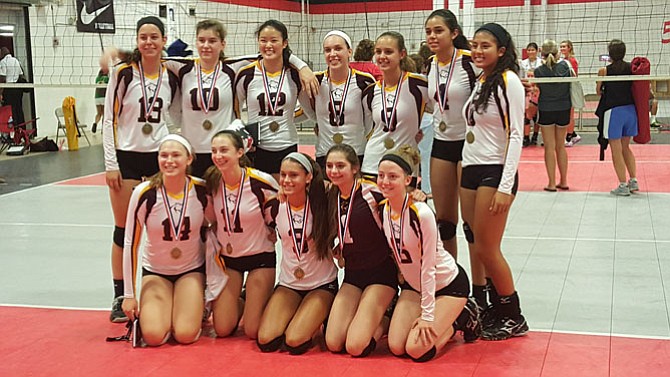 The Oakton volleyball team won the NVVA Invitational on Aug. 29.