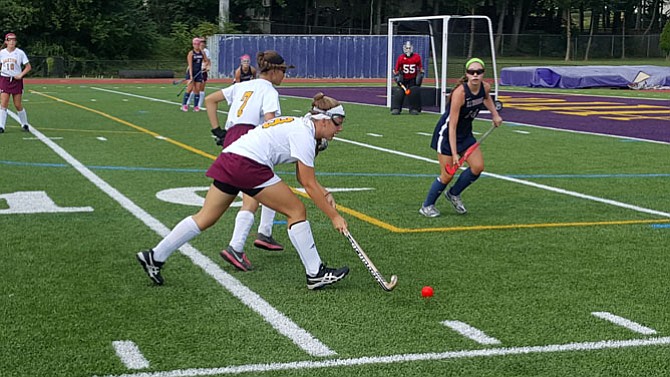 Junior midfielder Catherine Leighty and the Oakton field hockey team went 1-3 during the Blast ALS tournament at Lake Braddock, Aug. 26-27.