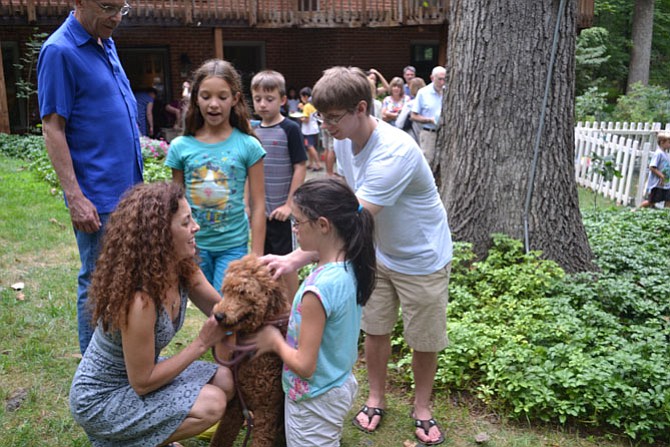 Dr. Susan Rich, a Potomac-based psychiatrist, introduces her service dog, Copper, to local children. Rich uses animals to treat patients with Fetal Alcohol Spectrum Disorders. 
