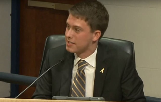 School Board student representative Ben Press, a senior at James Madison High School, called the later high school start times “an investment in our health.”