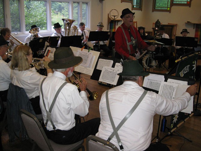 The Kings Park German Band performs during the 2015 Oktoberfest Volksmarch.

