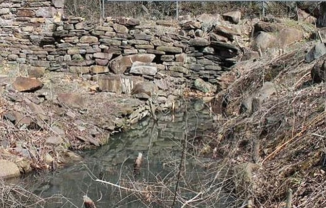 What historic water-powered mill ruins may look like. Robison explained the construction features at her GFHS presentation on Sept. 9.
