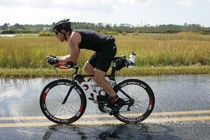 Dino Garcia’s training enabled him to complete Ironman Maryland. 