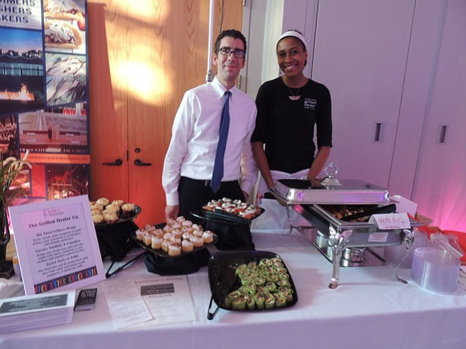 The Grilled Oyster Company samples at Taste in Potomac 2013.