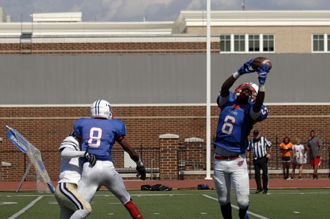 T.C. Williams defensive back Colson Jenkins intercepted two passes during Saturday's 21-6 loss to Westfield.