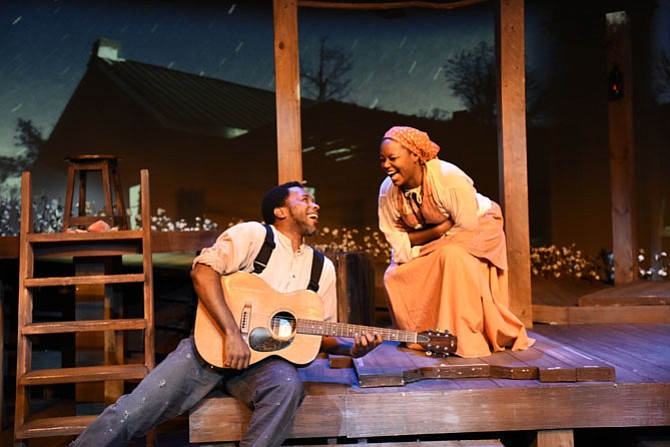 Anthony Manough and Cynthia D. Barker star in “Uprising” at MetroStage in Alexandria now through Oct. 25.
