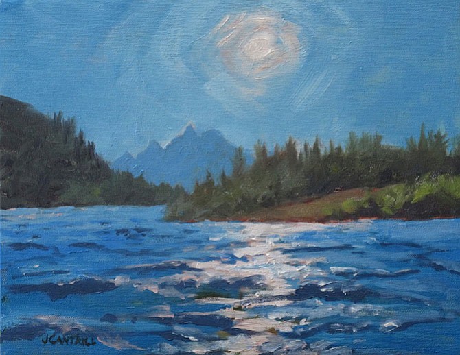 “Light on the River” by Jill Cantrell is part of the October show at Gallery Underground, 2100 Crystal Drive. Visit www.galleryunderground.org for more. 
