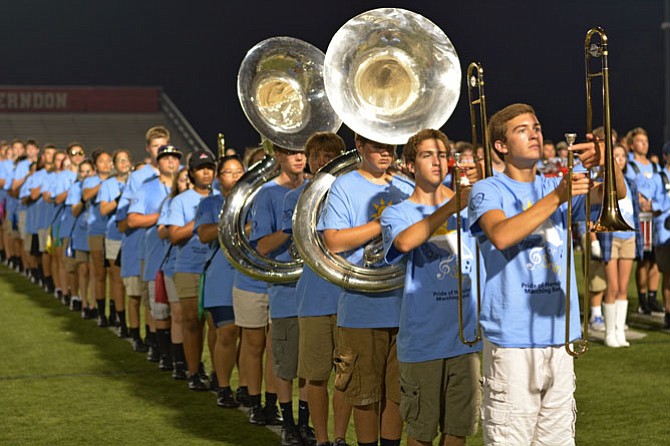 By the last day of camp, on Sept. 3, the students were ready to treat their parents to a special preview of this year's marching show. 