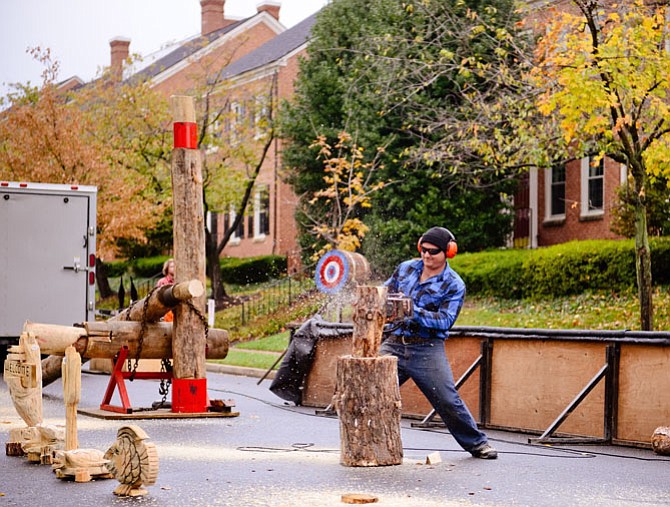The All-American Lumberjack Show will be on Armstrong Street in front of City Hall.