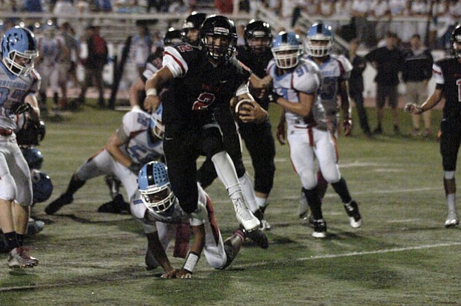 Madison’s Wiley Counts scored a rushing and a receiving touchdown against Marshall on Oct. 9.