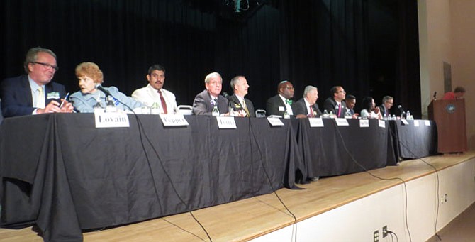 Alexandria’s City Council candidates at the Nannie J. Lee Recreation Center. 