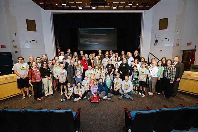 Members of Decoding Dyslexia Virginia came out in support of the Fairfax County School Board recognizing October as Dyslexia Awareness Month at the Oct. 22 meeting.