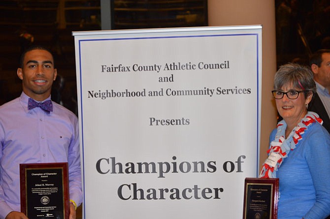 Jelani Murray, of George C. Marshall High School, and Margaret Kerfoot, of Vienna, are two of Fairfax Athletic Council’s Champions of Character.
