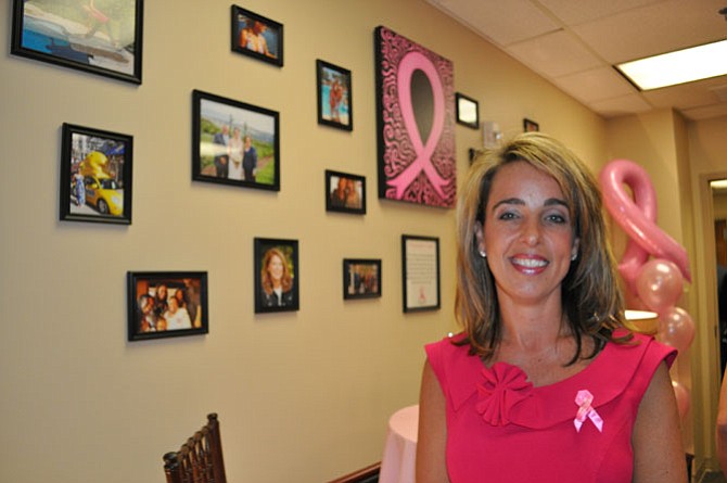 Patient Cori Perry a breast cancer survivor and part of the "Closing the Loop" photo exhibit.
